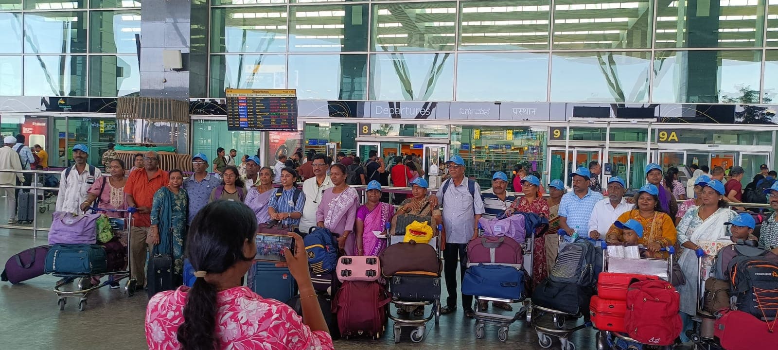 Bangalore Airport Group Departure